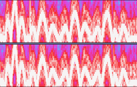 Spectrogram of the raw data in Audacity