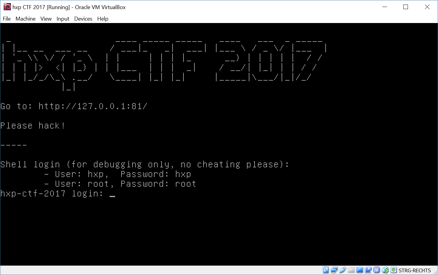 hxp CTF 2017 VM Interface